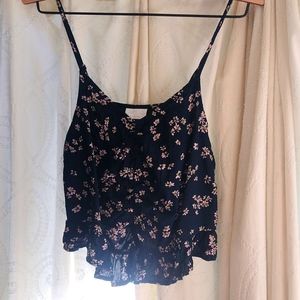 Abound Cami in Navy with Floral Print Sz: XS